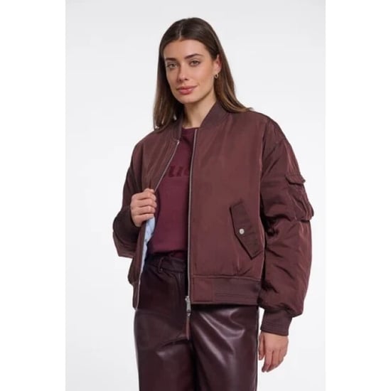 Rino & Pelle Djenna.7002611 rino en pelle bomber jacket fudge cloak and light blue - Image 3