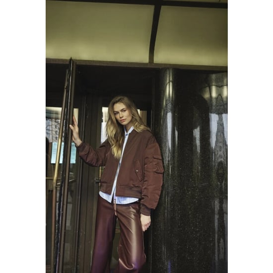 Rino & Pelle Djenna.7002611 rino en pelle bomber jacket fudge cloak and light blue - Image 4