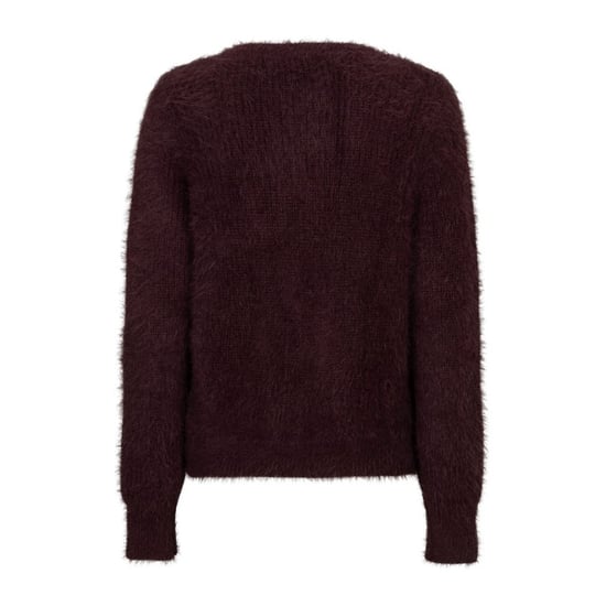 Red Button Rb fuzzy cardigan burgundy - Image 2