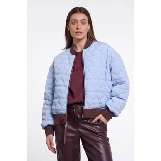Rino & Pelle Djenna.7002611 rino en pelle bomber jacket fudge cloak and light blue - Image 6