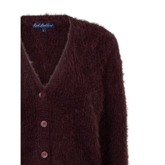 Red Button Rb fuzzy cardigan burgundy - Image 3