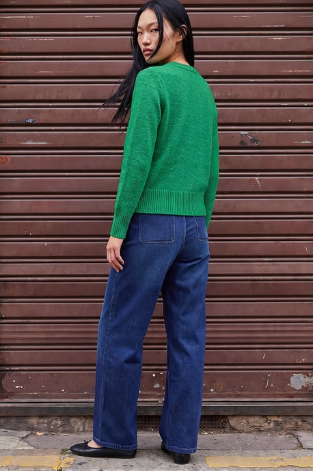 Flower Button Knit Cardigan - Image 4