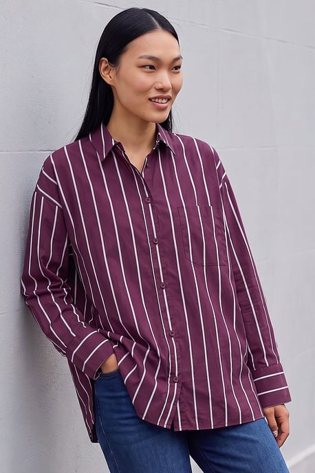 Stripe Oversized Shirt - Image 1