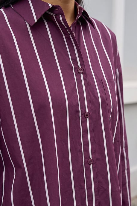 Stripe Oversized Shirt - Image 4