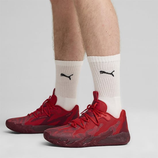 Men's Puma Mb.03 Lo Team Basketball Trainers in Team Regal Re - Image 3