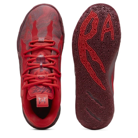 Men's Puma Mb.03 Lo Team Basketball Trainers in Team Regal Re - Image 4