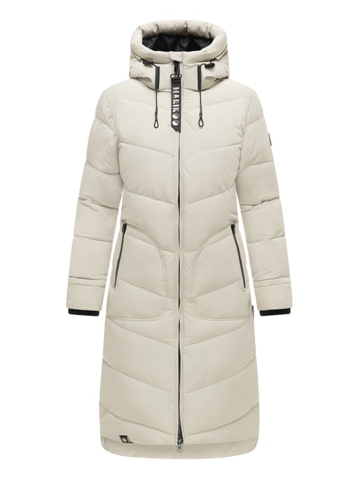 Marikoo women’s winter coat Benikoo with hood & rib collar – warm, elegant & functional - Image 2