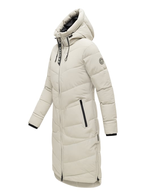 Marikoo women’s winter coat Benikoo with hood & rib collar – warm, elegant & functional - Image 3