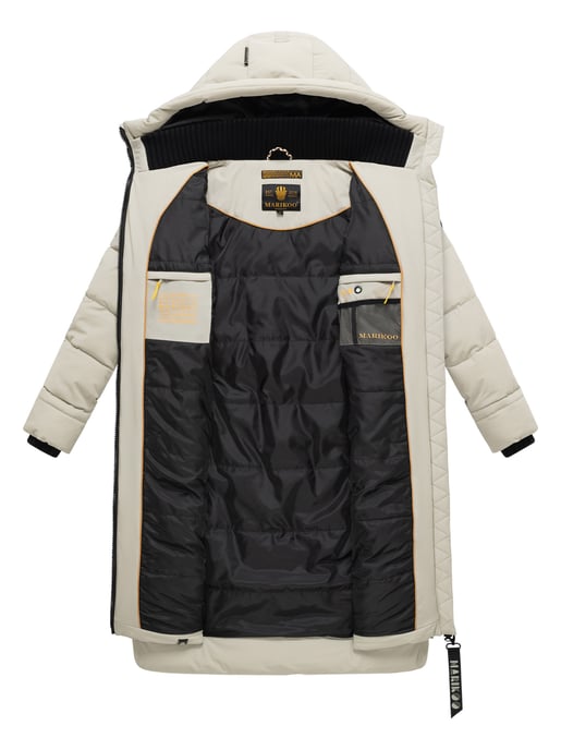 Marikoo women’s winter coat Benikoo with hood & rib collar – warm, elegant & functional - Image 5