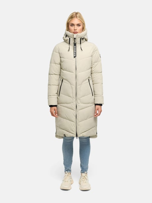 Marikoo women’s winter coat Benikoo with hood & rib collar – warm, elegant & functional - Image 6