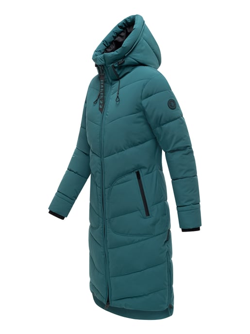 Marikoo women’s winter coat Benikoo with hood & rib collar – warm, elegant & functional - Image 3