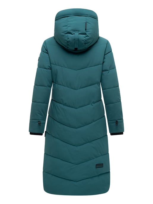 Marikoo women’s winter coat Benikoo with hood & rib collar – warm, elegant & functional - Image 4