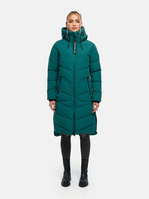 Marikoo women’s winter coat Benikoo with hood & rib collar – warm, elegant & functional - Image 6