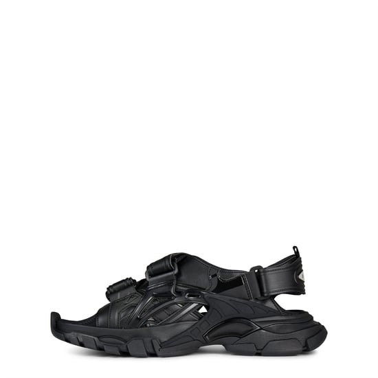 Men's Balenciaga Neoprene Rubber Track Sandals in Black - Image 2