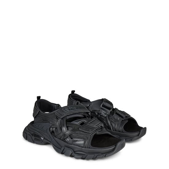 Men's Balenciaga Neoprene Rubber Track Sandals in Black - Image 3