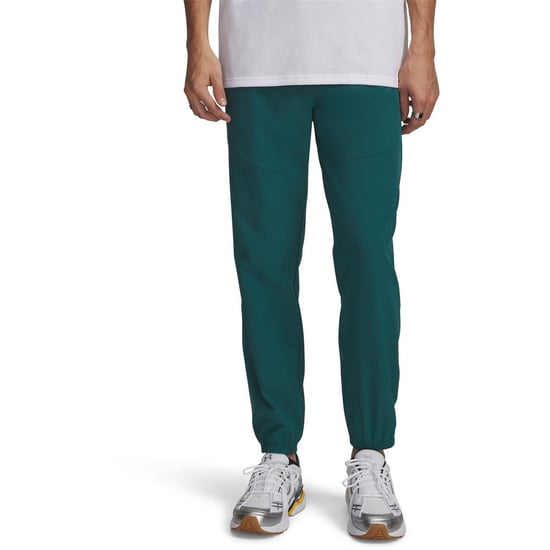 Men's Under Armour Woven Joggers in Green/Black - Image 1