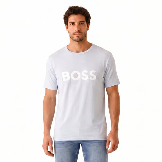 Heren Regular Fit Korte Mouwen Katoenen T-Shirt 50491706 - Image 1