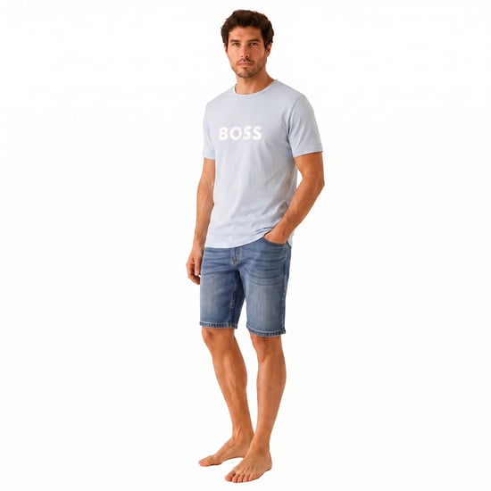 Heren Regular Fit Korte Mouwen Katoenen T-Shirt 50491706 - Image 4