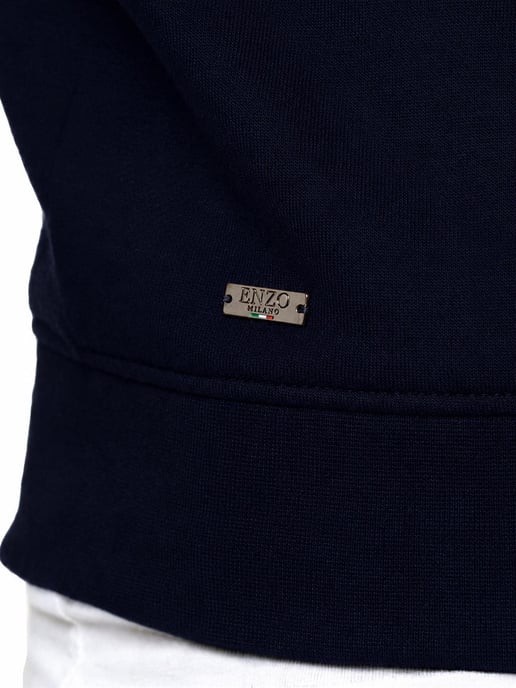Enzo Milano | Mens Half Zip Sweatshirt Tracksuit Set - Image 6