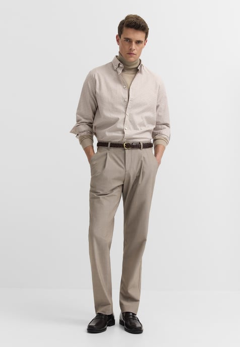 Bugatti Herren Vrijetijdshemd Oxford geruit met button-downkraag - Image 3