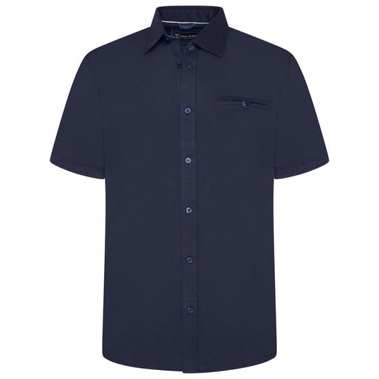 Kam Mens Plus Size Stretch Shirt Button Up Short Sleeve - Image 1