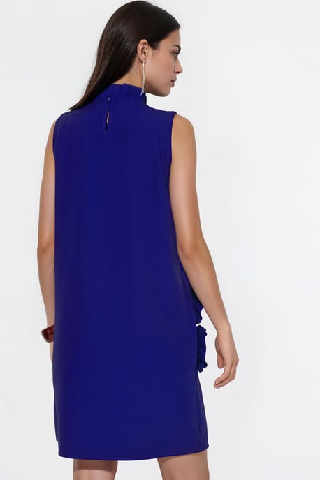 Embroidered Sleeveless Mini Dress - Image 3