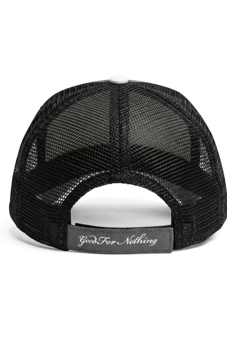 Grey Washed Effect Mesh Trucker Cap - Image 2