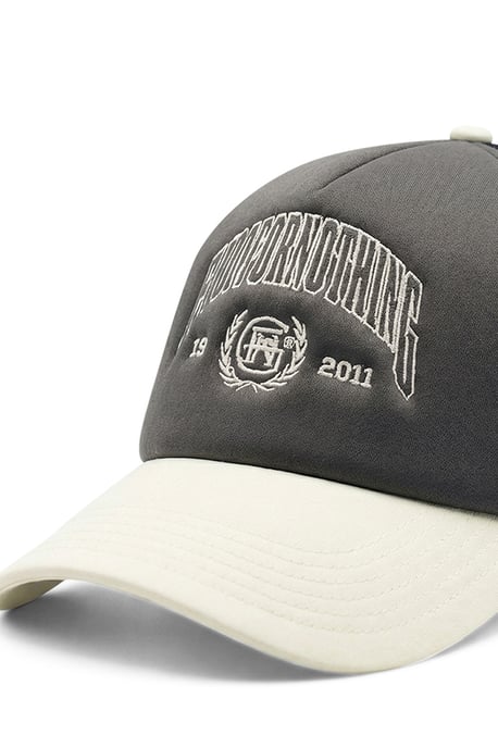 Grey Washed Effect Mesh Trucker Cap - Image 3