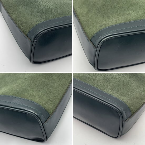 Gucci Vintage Mocka Axelväska Sammankopplande - Image 4