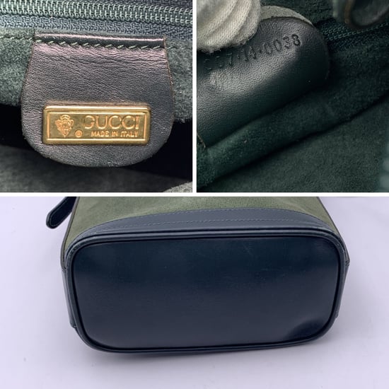 Gucci Vintage Mocka Axelväska Sammankopplande - Image 5