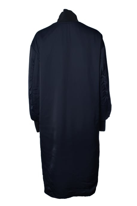 Jil Sander, blauwe lange bomber sportjas - Image 3