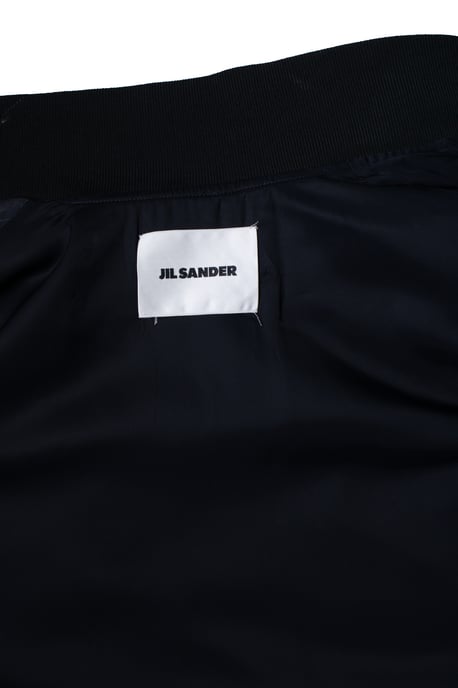 Jil Sander, blauwe lange bomber sportjas - Image 6
