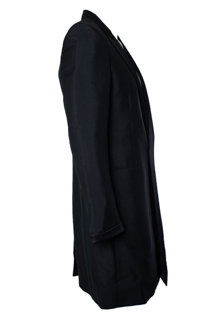 Saint Laurent, zwarte blazerjas met glanzende revers - Image 3