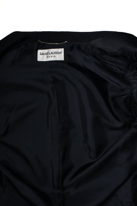 Saint Laurent, zwarte blazerjas met glanzende revers - Image 5