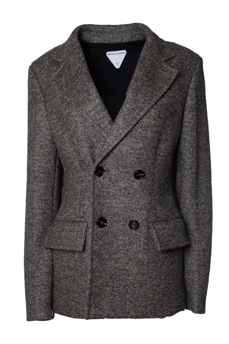 Bottega Veneta, Cape-effect double-breasted blazer - Image 1