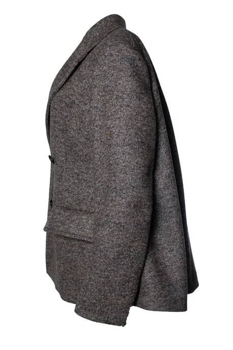 Bottega Veneta, Cape-effect double-breasted blazer - Image 2