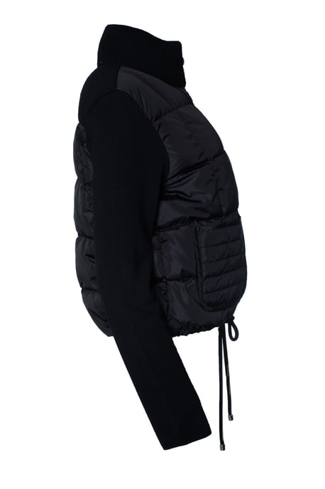 Moncler, hybrid vadderad kofta i svart - Image 4