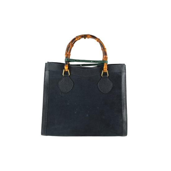 Gucci Vintage Suède Tote Bag Diana Bamboo - Image 1