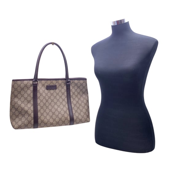 Gucci stoffen draagtas met monogram - Image 2