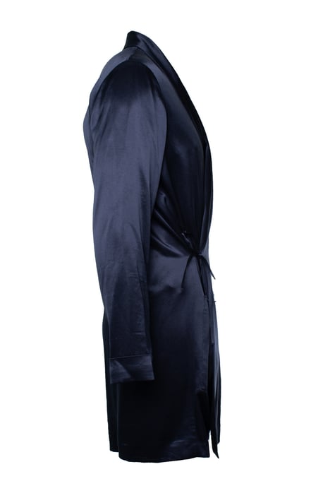 Saint Laurent, blå sidenkimono 2022 - Image 4