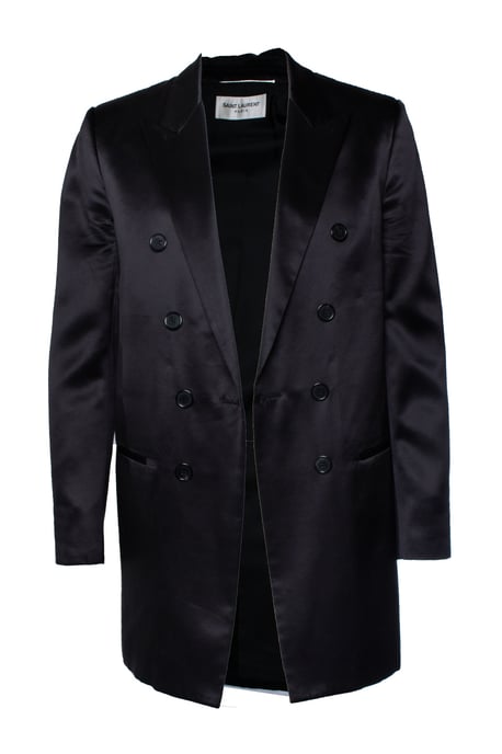 Saint Laurent, zwarte zijden blazer 2021 - Image 1