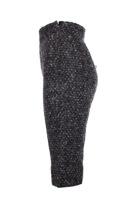 Dolce & Gabbana, grå knäbyxor i ull. - Image 4