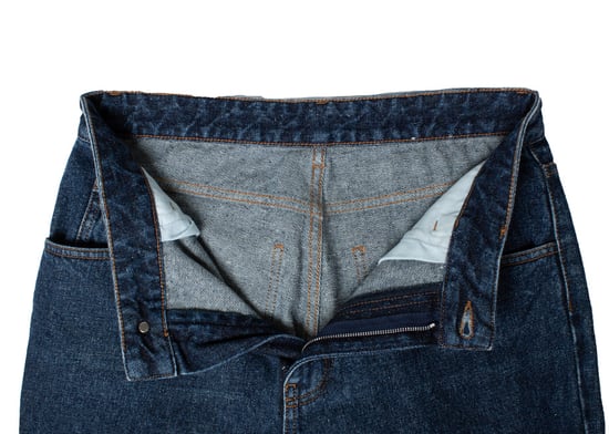 Chloé, patchwork jeans in blauw - Image 5
