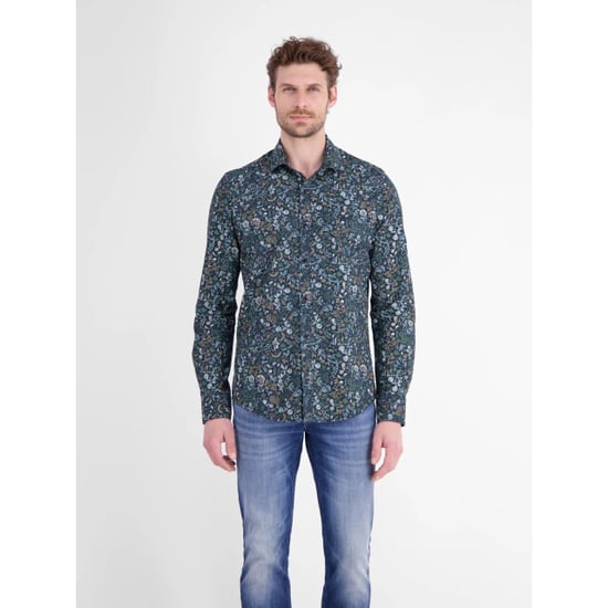 Lerros Heren overhemd 2681380 448 storm blue - Image 1