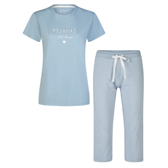 By Louise Dames capri pyjama set driekwart broek gestreept - Image 1
