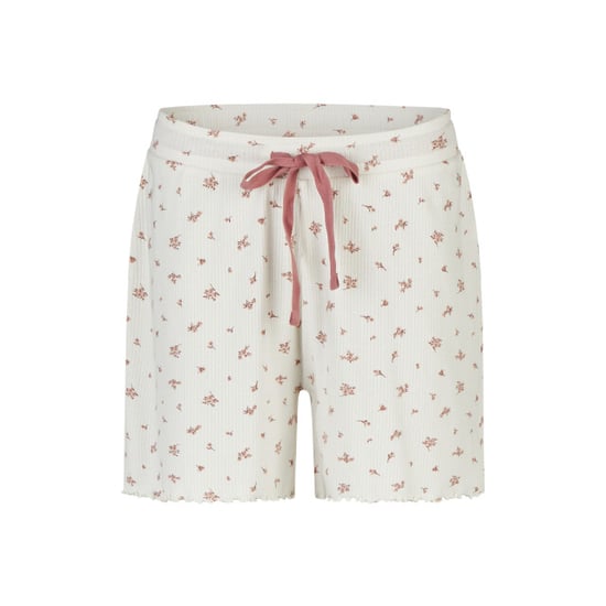 By Louise Dames korte pyjama set shortama oudroze/wit gebloemd - Image 2
