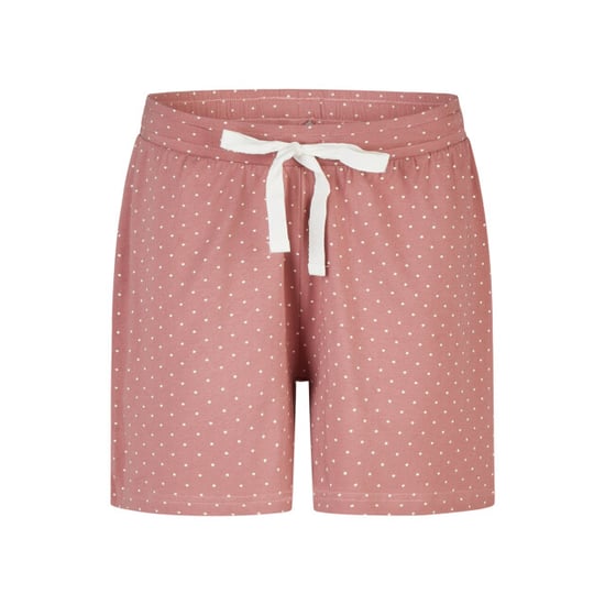 By Louise Dames korte pyjama set shortama wit/oudroze gestipt - Image 2
