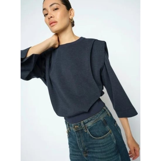 Mos Mosh 180790 468 mosmosh mmmae o-3/4 sleeve sweatshirt salute navy - Image 5