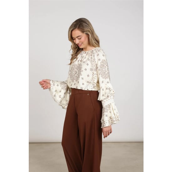 Nukus Nkf02202 318 asra blouse paisley offwhite/toffee - Image 2