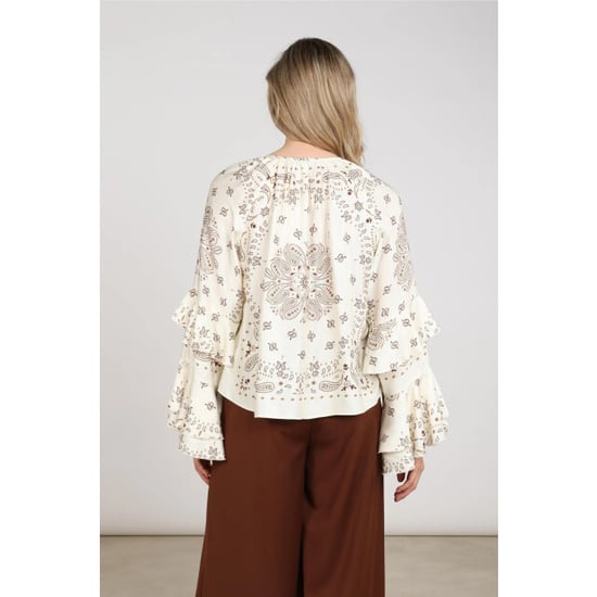Nukus Nkf02202 318 asra blouse paisley offwhite/toffee - Image 4